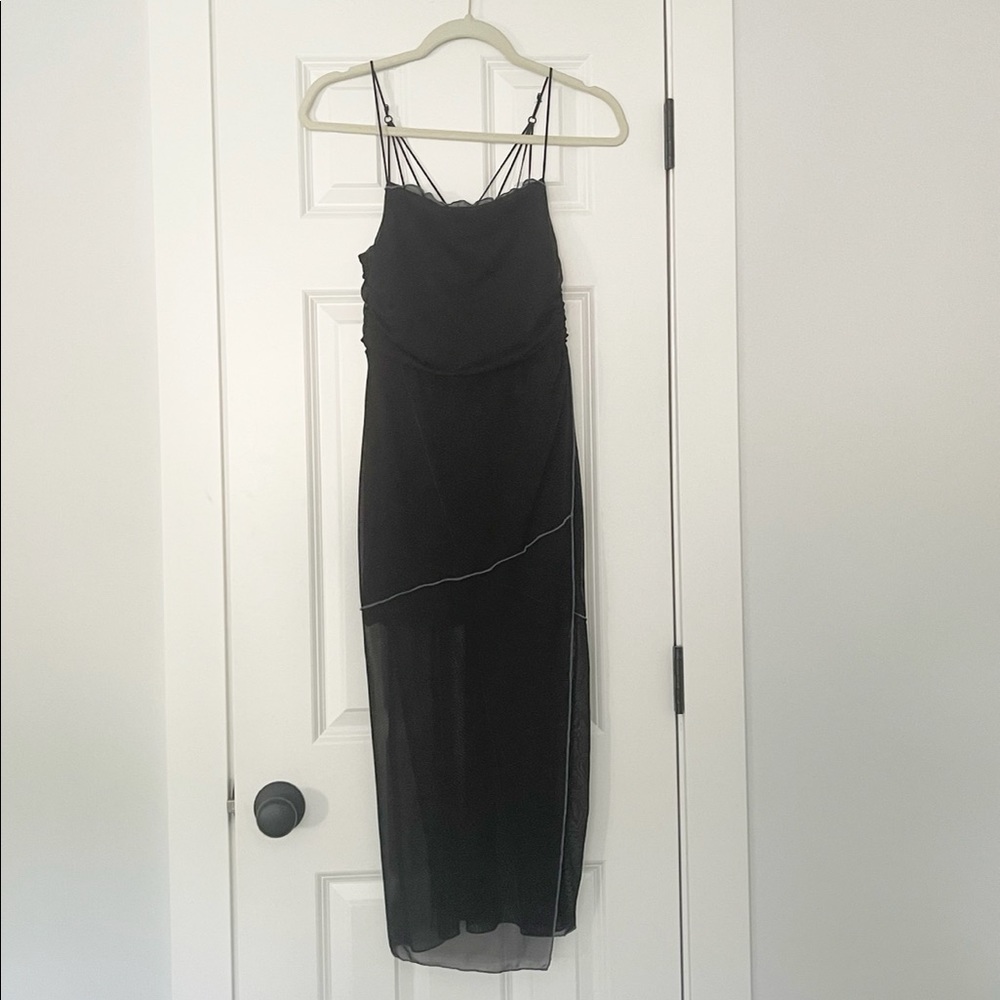 Slip Dress, Mesh, Black, XS, NWT